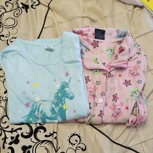 GAP Girls unicorn PJ Tops